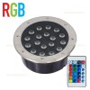 Spot LED Exterior Incastrabil 18x1W Rotund RGB Telecomanda 220V